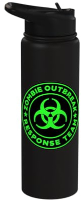Zombie Outbreak Response Team Funny Zombie Apocalypse Stainless Steel Insulated Water Bottle