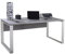 Composad | Scrivania della Linea DISEGNO con gambe in metallo, Scrivania PC Moderna, (LxAxP) 170x74,50x80 cm, Colore Grigio Cemento e gambe Bianco, per Ufficio, Studio, Made in Italy