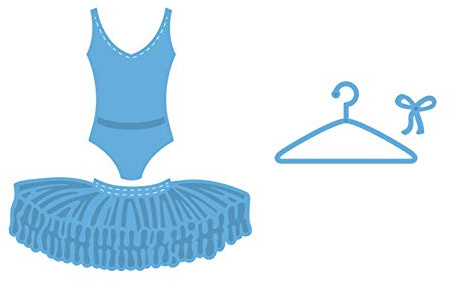 Marianne Design Creatables Ballet Dress, Metal, Blue, 13 x 9.5 x 0.5 cm