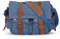 FANDARE Unisex Umhängetasche Schultertasche Segeltuch Laptoprucksäcke für 14 Zoll Laptop Kuriertasche Herren Damen Crossbody Messenger Bag Reise Schule Hochschule Arbeit Outdoor Schulranzen Navy Blau