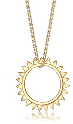 Elli Damen-Ketten mit Anhänger & Anhänger 925_Sterling_Silber 0112751217_45 - 45cm Länge