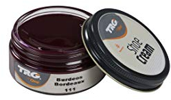 TRG The One Shoe Cream, Crème pour cuir et cuir synthétique, Rouge (111 Bordeaux), 50 ml