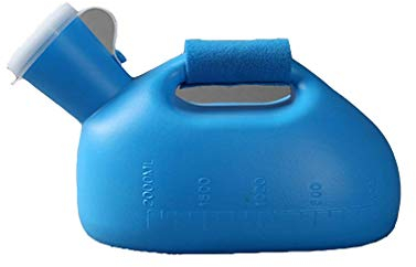 YNGJUEN Alten Urinal Reise Urinsammlung Mit Schraubverschluss Kunststoff Urinflasche Anti-Überlauf-Urinal Passend Für Männer Von Container (Color : Blue)