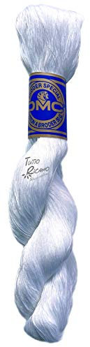 DMC Art.122 -Filato da Ricamo matassa 50 Grammi (Bianco 5200, n. 20)
