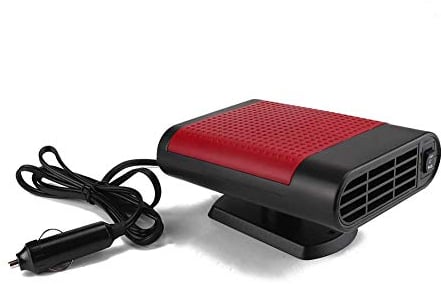 Auto Defroster, Asudaro Tragbar Auto Heizung Wärmer 12V KFZ Heizlüfter, 150W Auto Heizlüfter Heizung Auto Windschutzscheibe Defroster Kühlventilator für Auto Wärmer und Defroster Schwarz Rot