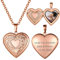 GOLDCHIC JEWELRY Collane con Medaglione da Donna per Foto Personalizzata Collana Cuore Donna Personalizzata Collana Cuore Oro Rosa Regali Personalizzati con Ciondolo Personalizzato Regalo per Donna