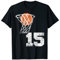 Vintage Basketball Trikot Nummer 15 T-Shirt Spieler Nummer T-Shirt