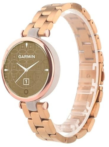 Strap-it Cinturino in Acciaio Inossidabile per Garmin Lily per Donna - Bracciale in acciaio 14mm Compatibile con Garmin Lily - Rosa