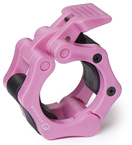 GENESIS SYSTEMS Olympic Barbell Clips 2 Inch Barbell Clamps Bar Collars Weight Quick Release - for Weightlifting