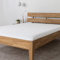 AGAPIE - Bambus Lyocell Spannbettlaken 160x200x35 cm - Weiß, 100% Bio Oeko-Tex 100, für Allergiker, Antibakteriell, Ganzjahres-Bettwäsche, Atmungsaktiv, Geruchshemmend, Besonders sanft