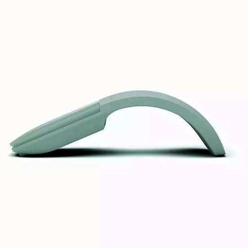 Souris Bluetooth sans Fil Pliable pour Microsoft Computer Mac OS, Souris incurvée pour la Maison, Le Bureau et Les Voyages (Vert)