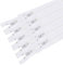 MARARDI [Pack 10] Cerniere [Bianco] Nylon [45 cm] Chiusure Lampo per Cucito e Artigianato per Stoffa Vestiti Borse per Cucire a Macchina Patchwork Tessuto di Cotone con Chiusura in Metallo