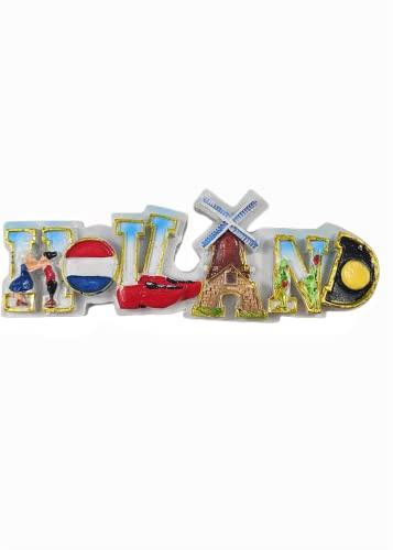 Holland Niederlande Kühlschrank Magnet Reise Souvenir Kühlschrank Dekoration 3D Magnetaufkleber Handbemalte Bastelkollektion