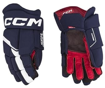 CCM Next Eishockey Handschuhe Youth (Navy/Weiß, Größe: 09)