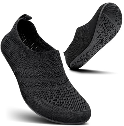 KOWAYI Pantoufles Homme Léger Mousse à Mémoire Chaussons Intérieur Femme Antidérapante Chaussures Slip-on Slippers Extérieur Unisex-HEISE-40