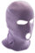 HIDRUO Blue Ski Mask, 3-Hole Full Face Mask Cover, Winter Balaclava Cap Knitted Face Cover for Outdoor Sports (Purple)