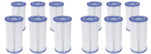 Bestway 58012 Flowclear™ Cartuccia filtrante Gr. III, 10,6 x 20,3 cm (Confezione da 2)