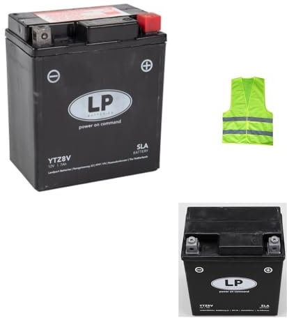 COMPATIBILE CON YAMAHA CZD-A X-MAX 300 per anno 2017 al 2022 BATTERIA YTZ8V LP SPEDITA CARICA E PRONTA PER L'USO BATTERIE SLA 7 AMPERE 12 VOLT SPECIFICA MOTO SCOOTER 113X70X130MM
