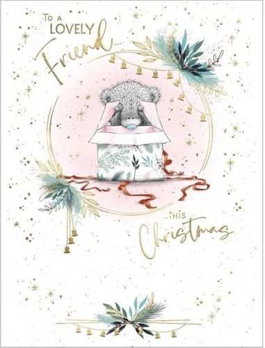 Me To You Tatty Teddy Weihnachtskarte für einen lieben Freund, 12,7 x 17,8 cm, offizielle Kollektion