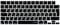 Lacerto® | Bilinguale Russisch-Deutsche Silikon Abdeckung kompatibel mit MacBook: Pro 14/16 M1/M2 | Air 13,6/15,3 M2/M3 mit europäischer Enter-Taste | Russian/German Silicon Cover - SCHWARZ