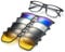 JIM HALO Magnetisch 5Pcs Polarisiert Clip auf Sonnenbrille Rechteck Plastik Rahmen für Nacht fahrten 2298