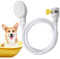 Bath Sink Single Tap Shower Pet Shower Sprayer Head Hose Spray Sink Faucet Sprayer Attachment Handheld Shower Head Set for Hair Washing Pet Showering Bathroom