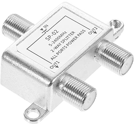 Hoement Koaxialkabel-Splitter Für Satellitenkabel MHz Frequenzbereich Tv-antenne Signalverteilung Aufteilung Für Zwei Geräte Antennen-koaxial-Splitter