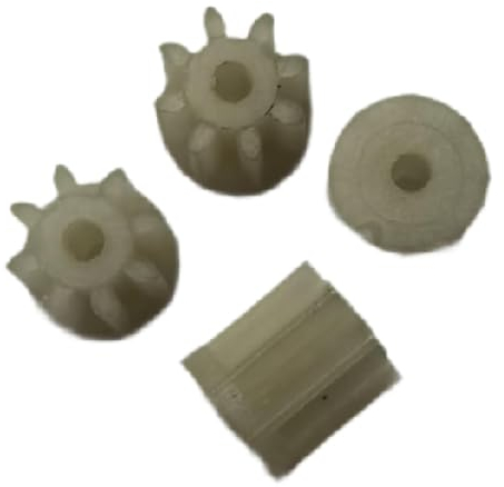 Harilla 4-teiliges Zahnrad, 8 Zähne, kleines Motorzahnrad, Ersatzteile, Hobbys, 8 Zähne, Ersatzteile, Motorzahnradteile für E58 RC Quadcopter, Drohne