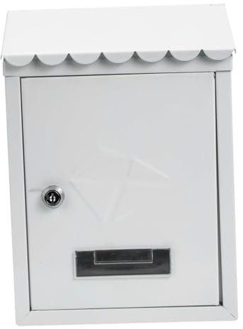 HYKJCSS Postkasten Briefkasten Wandbriefkasten Außen Modern Villa Briefkasten Abschließbar Metall Briefkasten Eisen Büro Haushalt Brifkasten Briefkästen