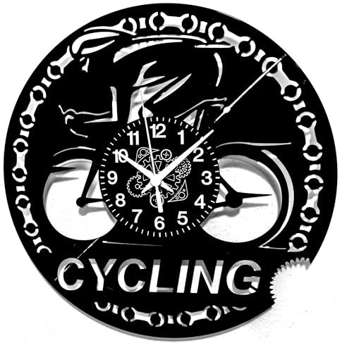 Instant Karma Clocks | Wanduhr | Cycling | Fahrrad | Geschenkidee für leidenschaftlichen Radsport | Motiv Radfahrer | Geschenkidee Herren Fahrrad Sport