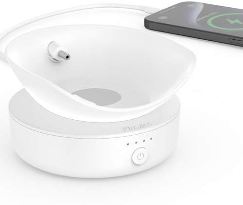 PlusAcc Battery Base for Spot compatible with iPhone (White) | Portable Charger Dock with USB-C Output, Charging Desktop Accessory for iPhone & Spot (Spot Not Included)