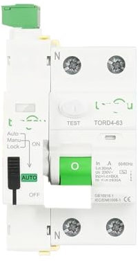LTUNKHWP RE-TORD4-63 Type de Transport AC Dispositif de réenclenchement Automatique Intelligent disjoncteur différentiel 2P 230V 6KA 63A 30mA(2pole 30mA,63A)