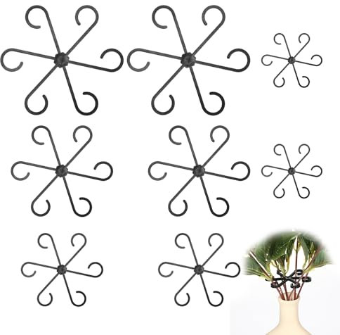Pflanzenstütze 8 Stück, Kletterpflanzenhalter, Blumenpflanzenstützen, 4 Größen Kletterpflanzenstützen für Pflanzenwachstumszubehör, Pflanzenstützen für Zimmerpflanzen
