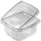 MyPapp 100 Stk. Klappboxen 500ml Rechteckbecher mit Deckel - Feinkostbecher Mealprep Box Behälter Container Einwegschale (PET)