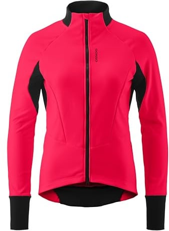 Gonso Road Jacket Softshell 2 W, Damen Fahrradjacke, Wasserabweisende Softshelljacke, Winddicht, G-Shell für optimale Wärmeisolierung, Enganliegende Passform, PFC-frei
