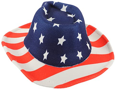 GALPADA 2st Hut Mit Amerikanischer Flagge Kappe Kostümhut Patriotischer Kopfschmuck Zum Tag Der Unabhängigkeit Memorial Day Partyzubehör Patriotische Accessoires Usa- Wolle