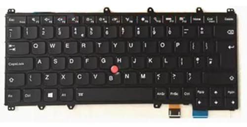 fqparts Laptop Tastatur für for Lenovo for Thinkpad Yoga 260 Yoga 260s Schwarz UK Edition