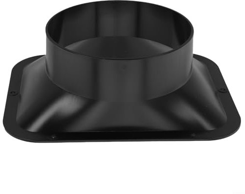 Conector de ventilación de brida de pared para sistemas de conductos, solución eficaz para interiores para cocina y baño (150 mm)
