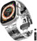 JDIME Cinturino in acciaio inossidabile per Apple Watch Ultra 49 mm Series 8 7 6 SE 5 4 45 mm 41 mm 44 mm 40 mm Metal Watchabnd per iWatch 3 42 mm 38 mm, Silver-tool, Ultra 49mm