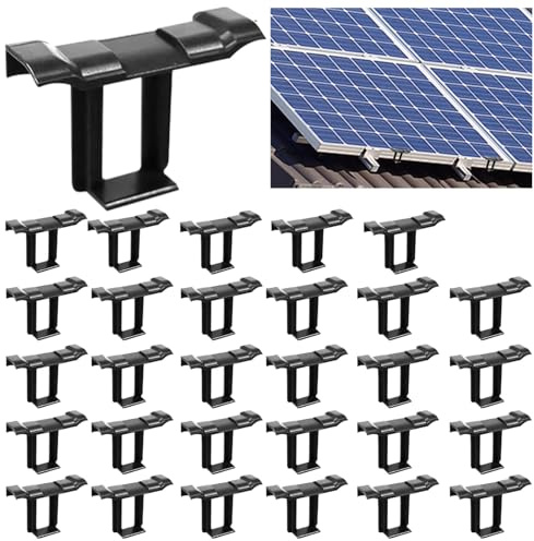 30 Stück Solarpanel Wasserablauf Clips 30mm, PV Module Reinigen Reinigungsclips Dauerhaft ABS-Material für Klammer zur Ableitung Von Regenwasser Schlamm