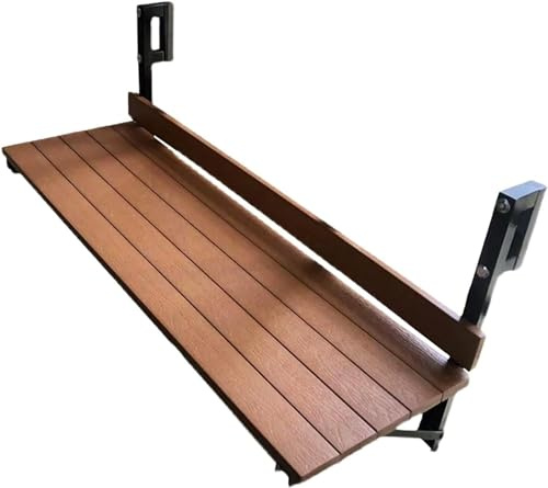HynJGih Klappbarer Hängebalkon, Balkon-Hängetisch, Wandklapptisch-Design, das(Bianco)