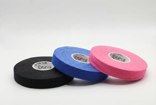 Ryuroll Core Tape - Nachfüllset | Sporttape für Bandagen und Training (schwarz, 1 cm)