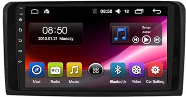 2 Din Android Radio Bluetooth per ML-Class W164 2005-2012 Android 15 9 Inches Auto Bluetooth con Schermo Steering Wheel Controls Per, 4Core 2G+32G