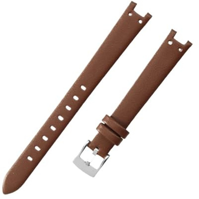 Kompatibel mit Anne Klein Echtleder-Uhrenarmband, langlebig, wasserdicht, for Damen, AK 2156 2157, AK2618rgbk, Ersatzarmband