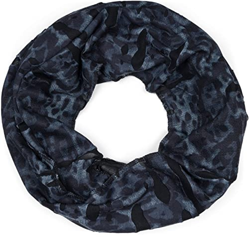 styleBREAKER Unisex Loop Schal Camouflage Destroyed 82x37cm | Schlauchschal. Risse und Löcher im Oberstoff. Army Look. 2-3 mal wickelbar. weiche Haptik. Rundschal.