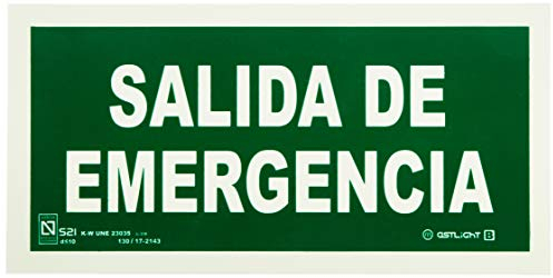 Astlight SAL5455.7FAD - Señal de salida de emergencia fotoluminiscente multicolor