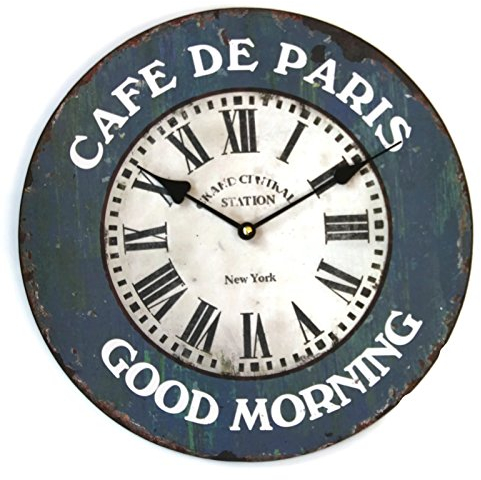 Bada Bing Wanduhr Cafe De Paris - Good Morning Vintage Uhr Wanddeko Trend