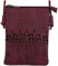 styleBREAKER Damen Mini Bag Umhängetasche Ethno Style und Nieten, Schultertasche, Handtasche, Tasche 02012260, Farbe:Bordeaux-Violett
