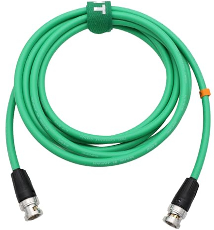 HangTon HT 12G 4K original SDI câble vidéo coaxial BNC à BNC canare LV - 61s 75 ohms pour moniteur d'appareil photo Flex Shield 5m vert