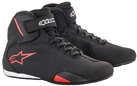 Alpinestars Damen Motorradss Sneaker, Schwarz Grau Fuchsia, 40 EU